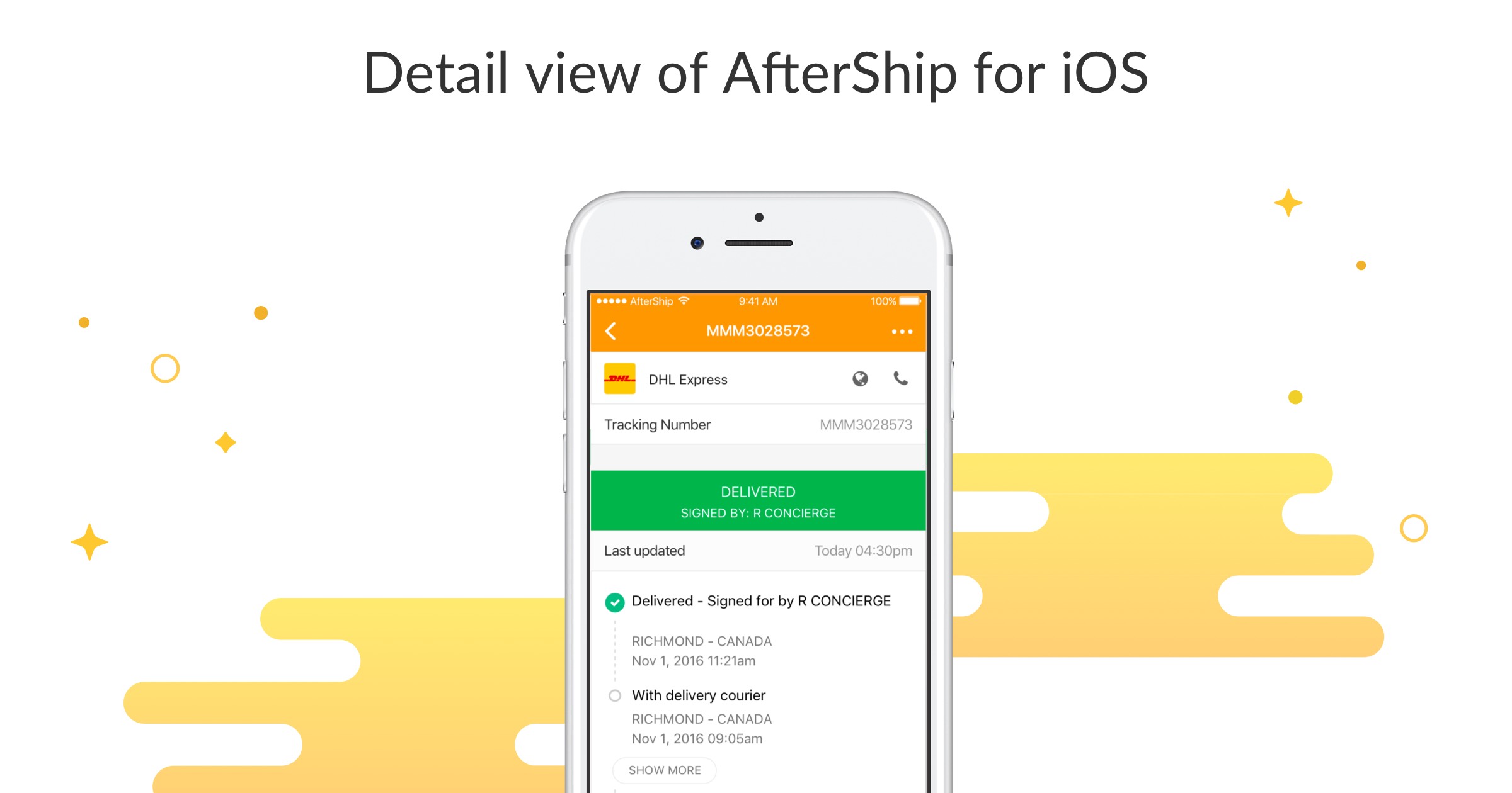 AfterShip For iOS Got A New Design