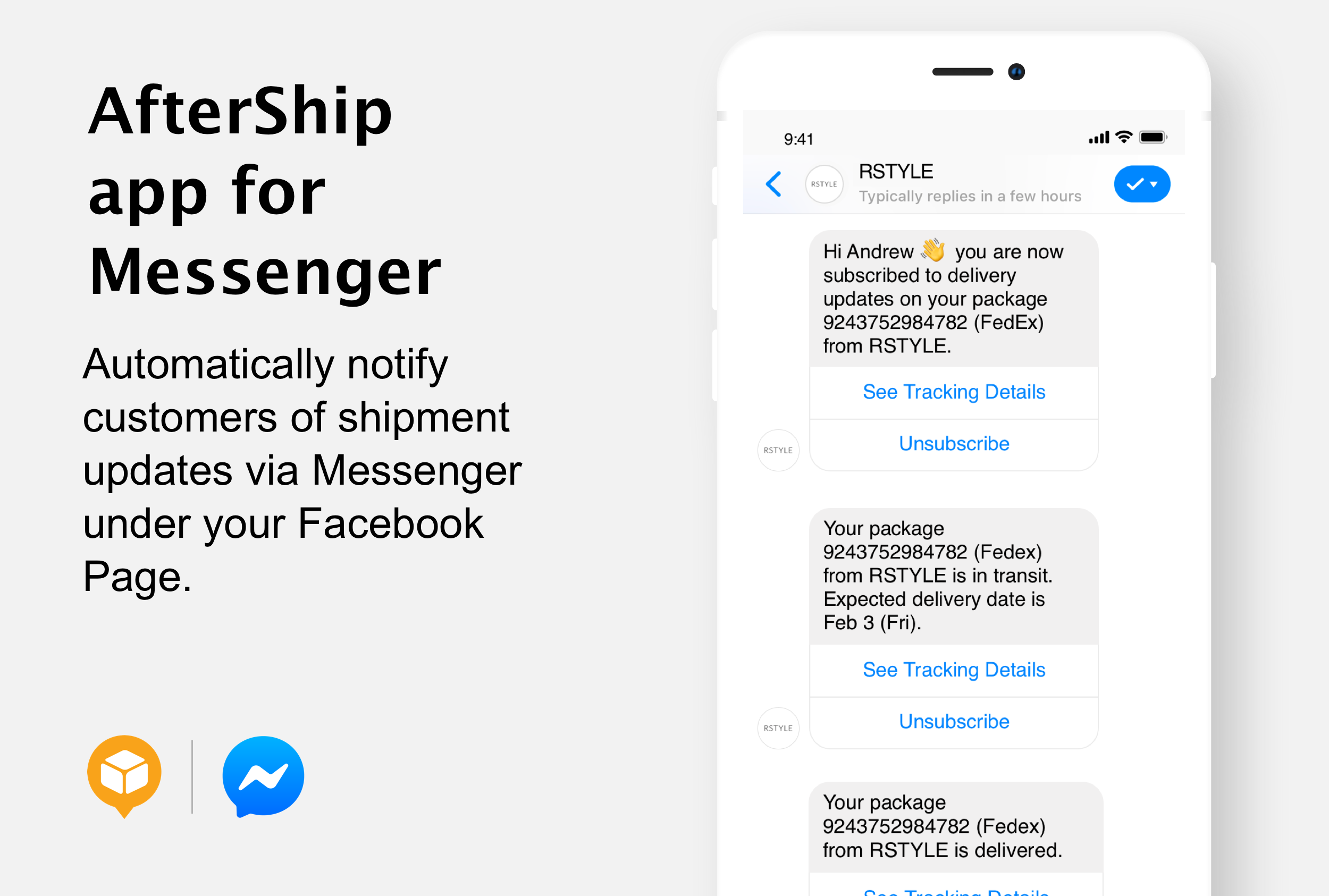 Launching AfterShip for Facebook Messenger