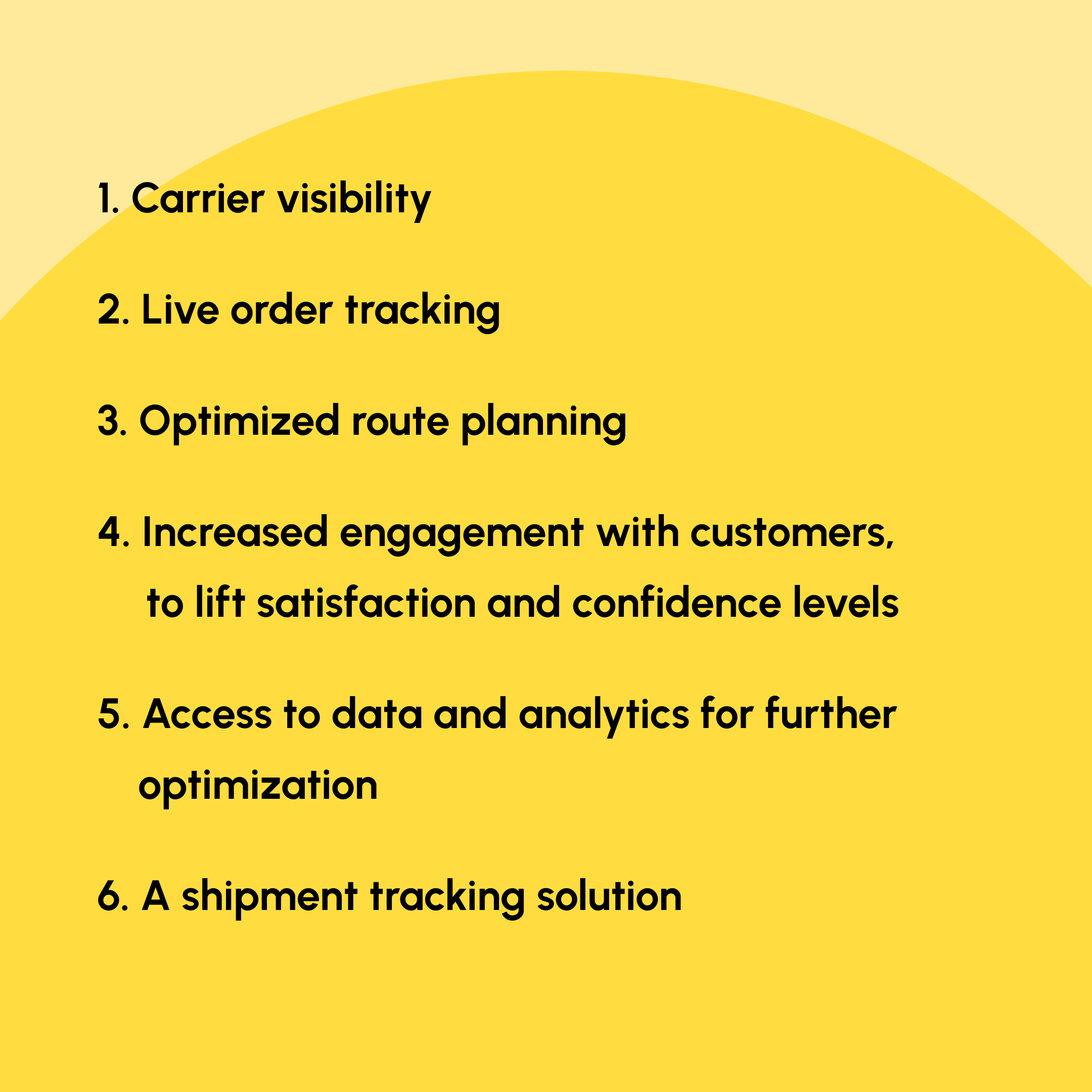 Reduce final-mile costs with a world-class shipment tracking solution