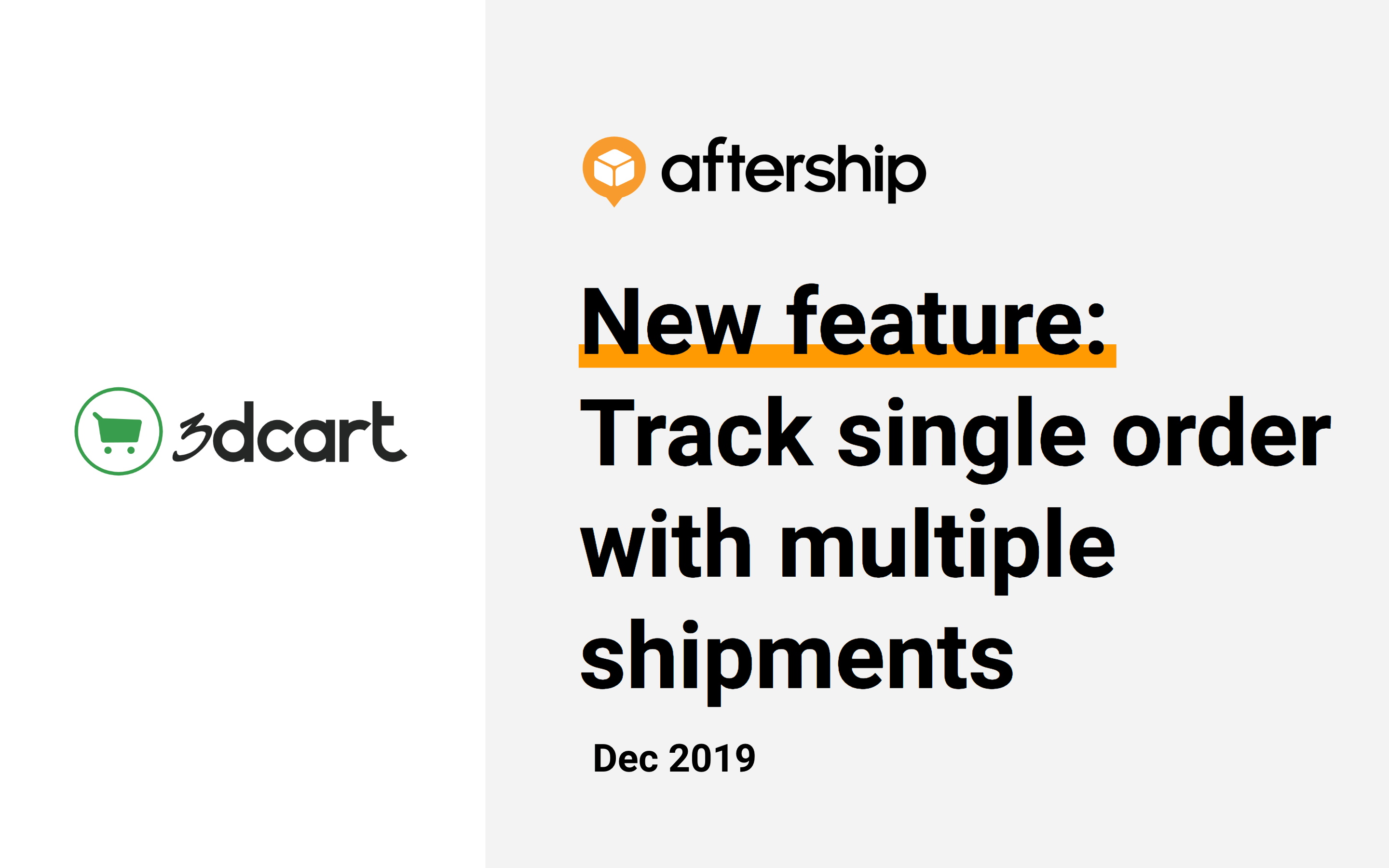 New feature: Track multiple shipments for a single order in 3dcart