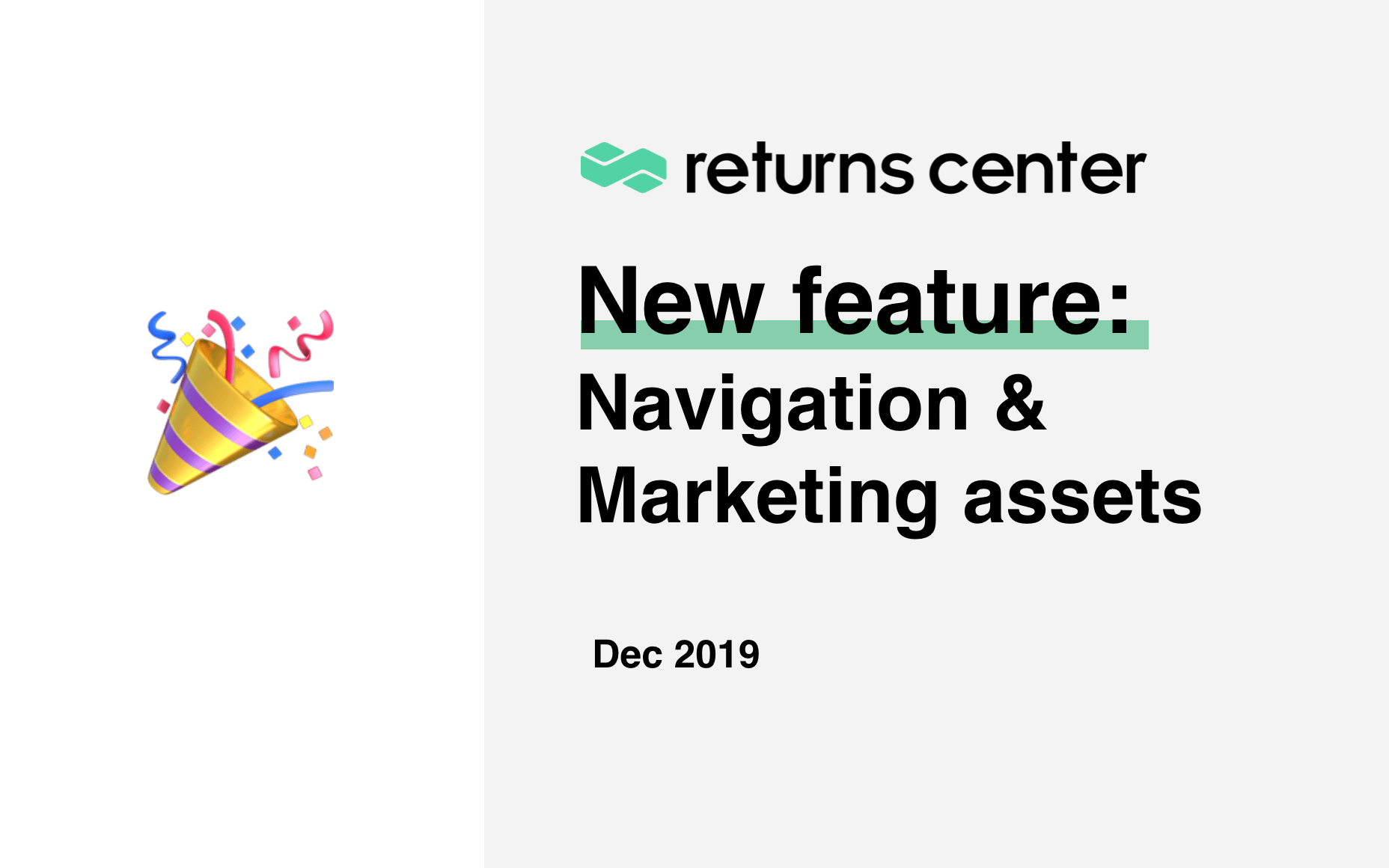 Product Update: Navigation & marketing assets in the branded returns page