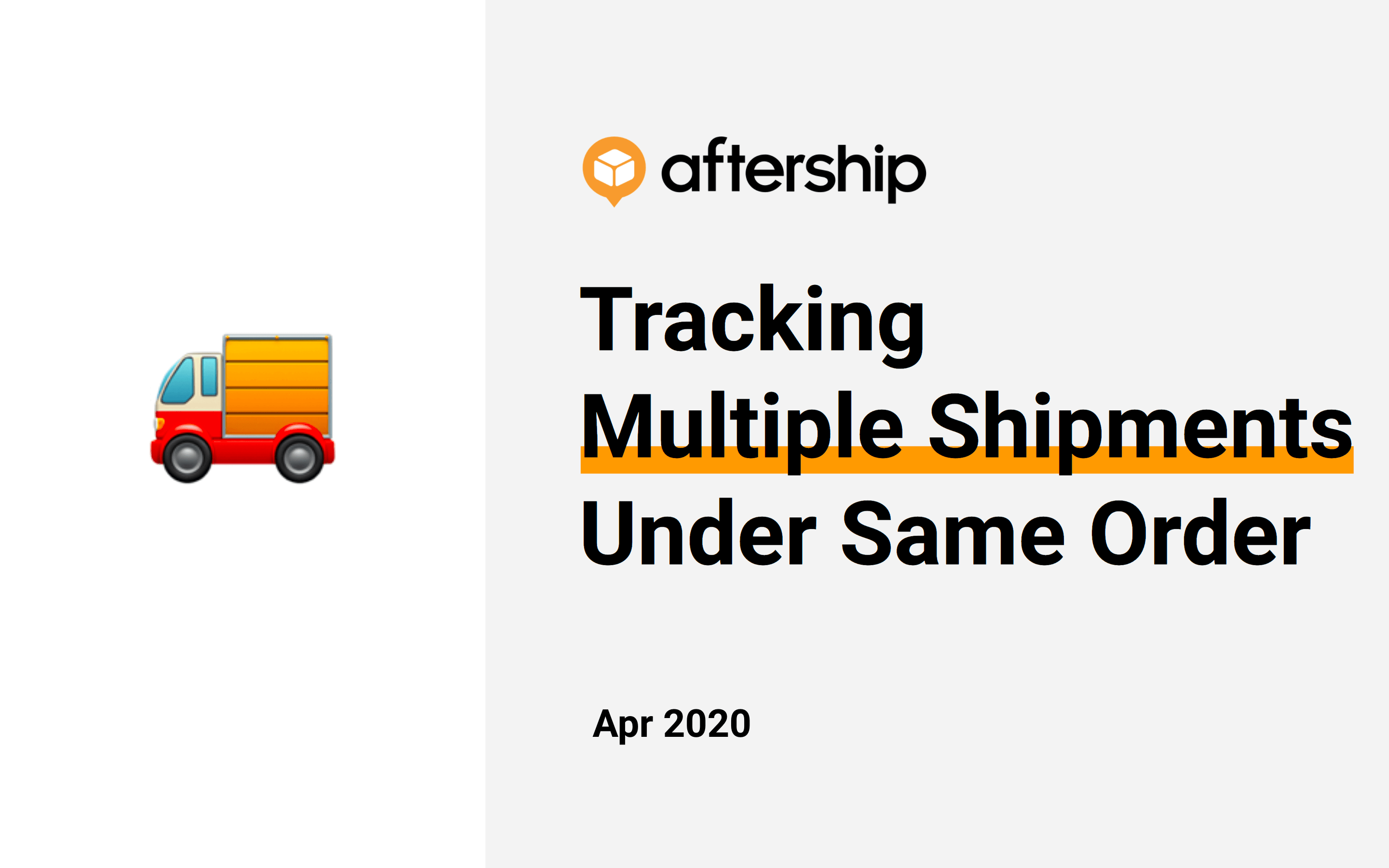 Product update: Display multi-shipments at Branded Tracking Page