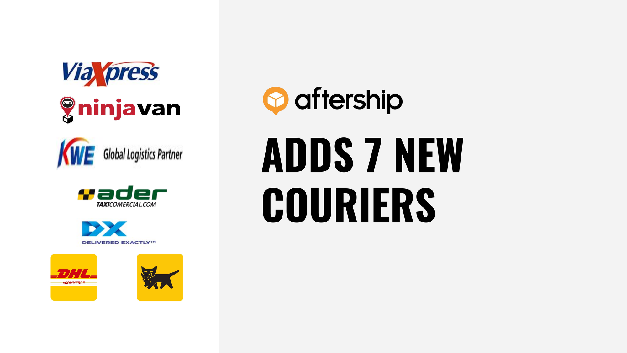 AfterShip adds 7 new couriers this week (28 Sep 2020 to 2 Oct 2020)