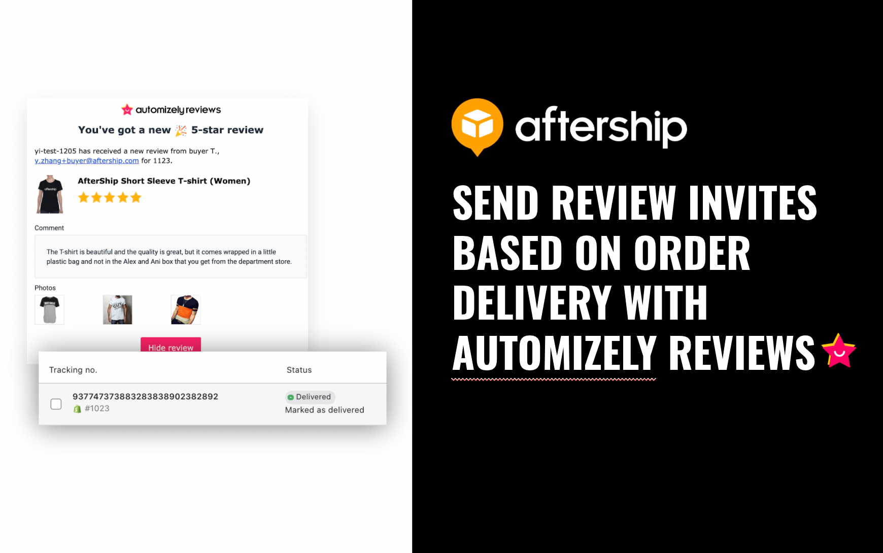 Push review request emails automatically after delivering orders successfully