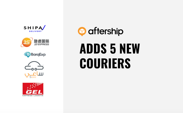 AfterShip adds 5 new couriers this week (23rd Nov 2020 to 27th Nov 2020)