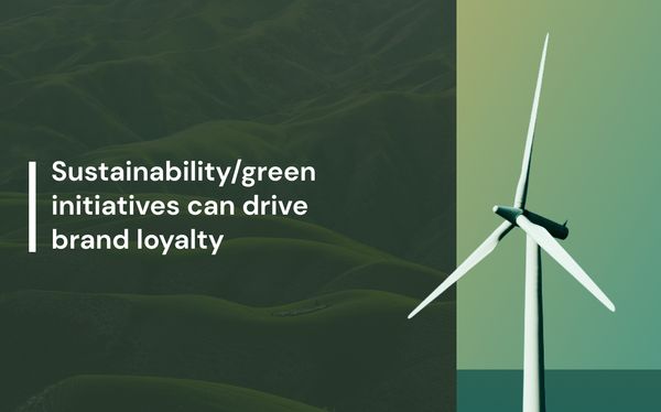 Sustainability can drive brand loyalty